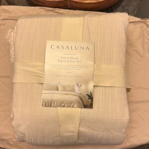 New linen king blend duvet cover with 2 king shams